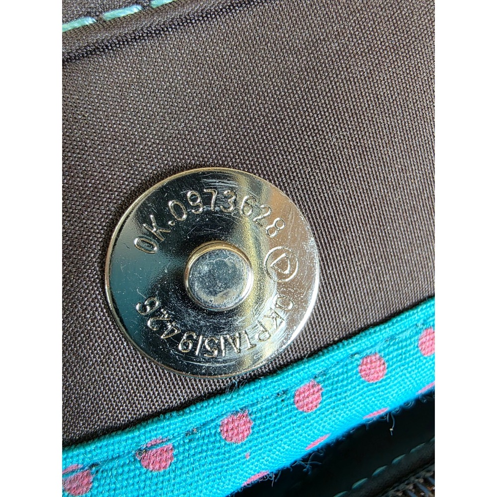 The Sak Woven Metallic Bronze Tote Bag Brown Trim Blue‎ Stitching - Picture 14 of 14